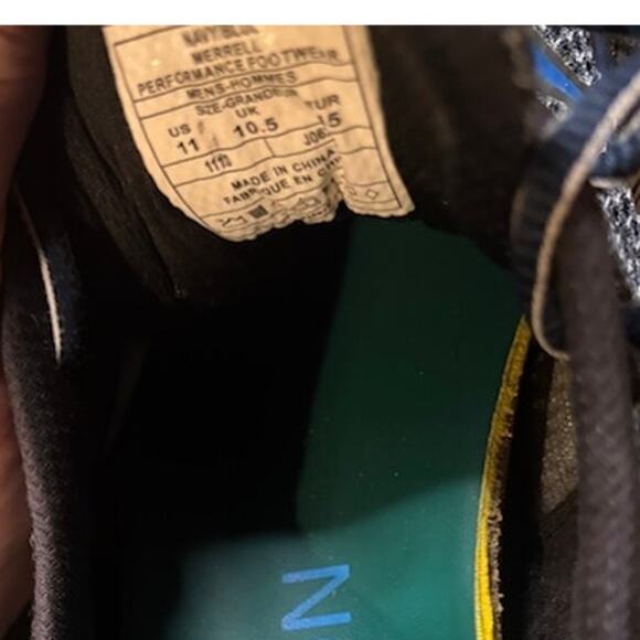 Merrell Road Glove 3 Trail Running Sneakers Minimalist Shoes Gray Blue Men's 11 - Picture 10 of 10